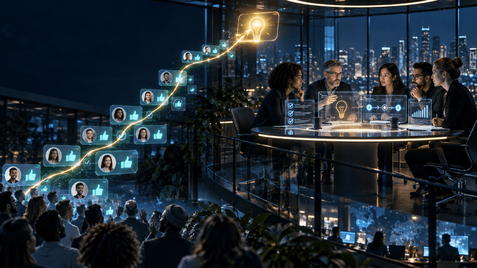 Community support carrying a product idea into a formal review by the development team